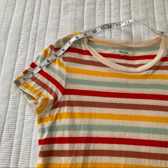 Madewell Akita Stripe Lo-Fi Shrunken Tee - Picture 7 of 11